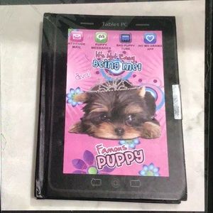 Notebook with cat pix